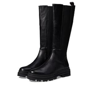 New Madewell Porter Tall Boot Extended Leather Lugged Block Heel Black 7.5 M